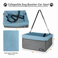 Load image into Gallery viewer, JESPET & GOOPAWS Dog Booster Seats for Cars, Portable Dog Car Seat Travel Carrier with Seat Belt for 24lbs Pets