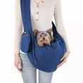 Load image into Gallery viewer, JESPET Comfy Pet Sling for Small Dog Cat, Hand Free Sling Bag Breathable Soft Knit with Front Pocket, Travel Puppy Carrying Bag, Pet Pouch. Machine Washable