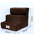 Load image into Gallery viewer, Factory Direct Sale Dog Stairs Pet Climbing Ladder Sponge Steps Small Dog Teddy On The Sofa Bed Climbing Ladder Can Be Customized