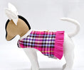 Load image into Gallery viewer, Pink Plaid Harness Vest with Ruffle Trim