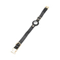 Load image into Gallery viewer, Golden Leather Dog Collars with Apple AirTag Slot