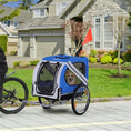 Load image into Gallery viewer, Aosom Dog Bike Trailer Pet Cart Bicycle Wagon Cargo Carrier Attachment For Travel With 3 Entrances Large Wheels For Off-Road & Mesh Screen
