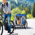Load image into Gallery viewer, Aosom Dog Bike Trailer Pet Cart Bicycle Wagon Cargo Carrier Attachment For Travel With 3 Entrances Large Wheels For Off-Road & Mesh Screen
