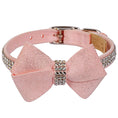 Load image into Gallery viewer, Susan Lanci Designs Puppy Pink Glitzerati Nouveau Bow 3 Row Giltmore Collar

