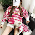 Load image into Gallery viewer, Adult pet striped parent-child outfit

