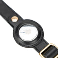 Load image into Gallery viewer, Golden Leather Dog Collars with Apple AirTag Slot
