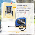 Load image into Gallery viewer, Aosom Dog Bike Trailer Pet Cart Bicycle Wagon Cargo Carrier Attachment For Travel With 3 Entrances Large Wheels For Off-Road & Mesh Screen
