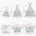 Load image into Gallery viewer, Pet Teepee Tent Dog Cat Bed Portable RWashable Dog Houses Indoor Puppy Beds With Cushion For Small Dogs Cats Rabbits
