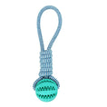 Load image into Gallery viewer, Dog Toys Treat Balls Interactive Hemp Rope Rubber Leaking Balls For Small Dogs Chewing Bite Resistant Toys Pet Tooth Cleaning Bite Resistant Toy Ball For Pet Dogs Puppy
